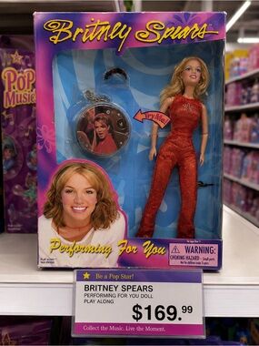 Britney Spears Doll Performing For You Play Along 1999 Red Jumpsuit New In Box